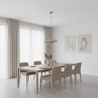 Babel hanglamp 4-lichts mokka hanglamp met lampenkap - afbeelding 5
