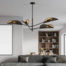 VENE 4-lichts hanglamp - Zwart goud hanglamp met lampenkap - afbeelding 5