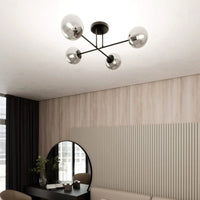 Emibig ROMA 4-lichts plafondlamp - Smoked glas