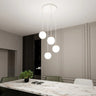 ROYAL 4-lichts hanglamp – Wit hanglamp met ronde bol - afbeelding 6