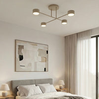 Halo plafondlamp 4-lichts mokka plafondlamp met kap - afbeelding 6