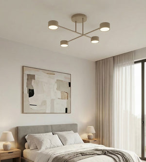 Halo plafondlamp 4-lichts mokka