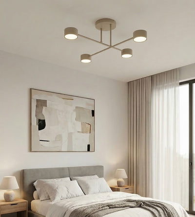 Halo plafondlamp 4-lichts mokka