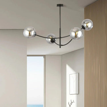 HUNTER 4-lichts hanglamp - Smoked glas