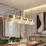 Lux hanglamp textiel 4-lichts wit goud hanglamp met lampenkap - afbeelding 7