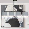 HILDE 4-lichts balkhanglamp - Grijs fluweel hanglamp met lampenkap - afbeelding 7