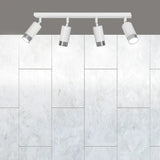 HIRO 4-lichts plafondlamp - Wit chroom plafondspots & spotbalken - afbeelding 7
