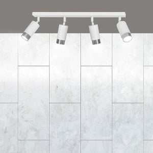 HIRO 4-lichts plafondlamp - Wit chroom