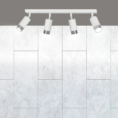 HIRO 4-lichts plafondlamp - Wit chroom