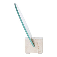 House of Nordic Tafelspiegel van travertijn - naturel Ø18×18 cm - Mooier Thuis