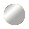 Madrid Ronde wandspiegel met aluminium lijst - messinglook Ø60 cm ronde spiegel - goud - Mooier Thuis