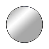 Madrid Ronde wandspiegel met aluminium lijst - zwart Ø60 cm ronde spiegel - aluminium en glas - Mooier Thuis