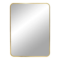 Madrid Wandspiegel met aluminium lijst - messinglook 50×70 cm - Mooier Thuis