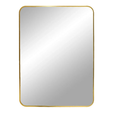 Madrid Wandspiegel mit Aluminiumrahmen – Messingoptik 50×70 cm