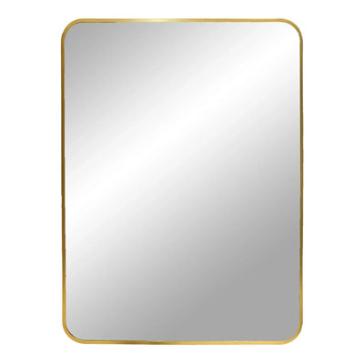 Madrid Wandspiegel mit Aluminiumrahmen – Messingoptik 50×70 cm