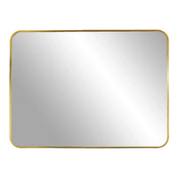 House of Nordic Madrid Wandspiegel met aluminium lijst - messinglook 50×70 cm - Mooier Thuis