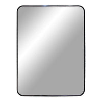 Madrid Wandspiegel met aluminium lijst - zwart 50×70 cm - Mooier Thuis