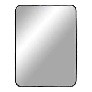 Madrid Wandspiegel mit Aluminiumrahmen – Schwarz 50×70 cm
