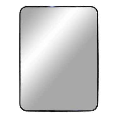 Madrid Wandspiegel mit Aluminiumrahmen – Schwarz 50×70 cm