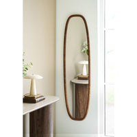 Luxon Passpiegel Ovaal Houtlook 40x150 cm