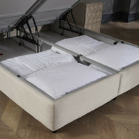 Opbergboxspring Aurora Beige – 140x200 cm