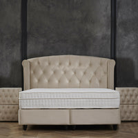 Opbergboxspring Aurora Beige – 160x200 cm