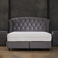Opbergboxspring Aurora Antraciet – 180x200 cm