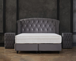 Opbergboxspring Aurora Antraciet – 180x200 cm