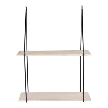 Haag Wandplank Zwart/Naturel