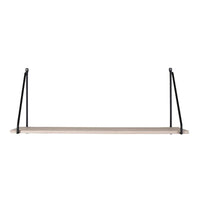 House of Nordic Arnhem Wandplank Zwart/Naturel - Mooier Thuis