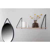 House of Nordic Arnhem Wandplank Zwart/Naturel