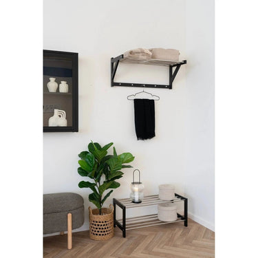 Wandgarderobe Padova mit 5 Haken und Hutablage