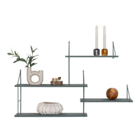 Harlem Wandrek - Groen - Staal/Paulowniahout - 99×17.5×62 cm - Mooier Thuis