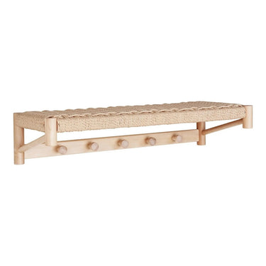 Abano Wandgarderobe mit 5 Haken und Hutablage