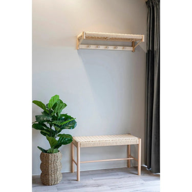 Abano Wandgarderobe mit 5 Haken und Hutablage