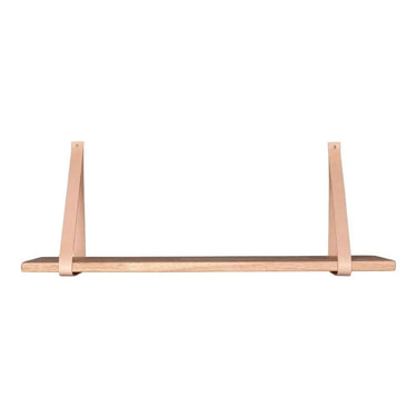 Forno Wandplank Naturel Hout/Leer