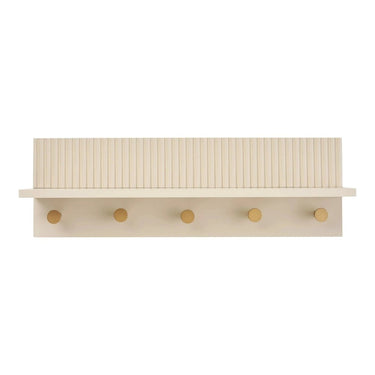 Rocca Wandplank met Haken - Beige/MDF