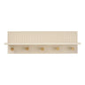 Rocca Wandplank met Haken - Beige/MDF - 50 cm breed - Mooier Thuis