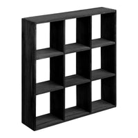 Moss Wandrek Zwart met Open Vakken 46x46 cm