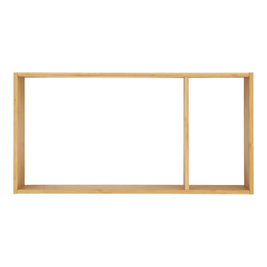 Ember Wandplank 2-vaks – Naturel Bamboe