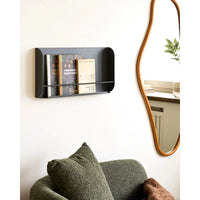 House of Nordic Volterra Wandplank Donkergrijs/metaal