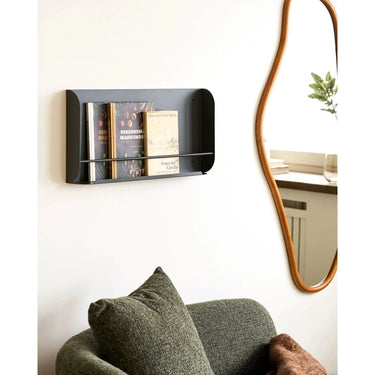 Volterra Wandplank Donkergrijs/metaal