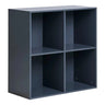 Horne Wandkast met 4 vakken Donkergrijs MDF - 69 cm breed - Mooier Thuis