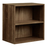 Townsville Wandkubus met Verticale Vakken Eiken 30x30 cm wandplank - donkerbruin - Mooier Thuis