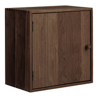Townsville Wandkastje met Deur Eiken Donkerbruin 30x30 cm