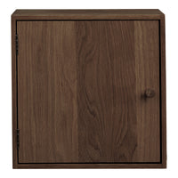 Townsville Wandkastje met Deur Eiken Donkerbruin 30x30 cm