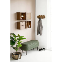 Townsville Wandkastje met Deur Eiken Donkerbruin 30x30 cm