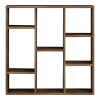 Townsville Vakkenkast Eiken Donkerbruin 70x70 cm