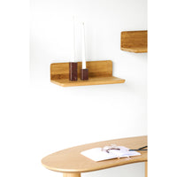 Salina Wandplank Eiken met Opstaande Rand 40 cm