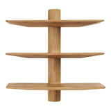 Calcata Wandrek Eiken 3 Planken 55x55,5 cm - naturel - Mooier Thuis